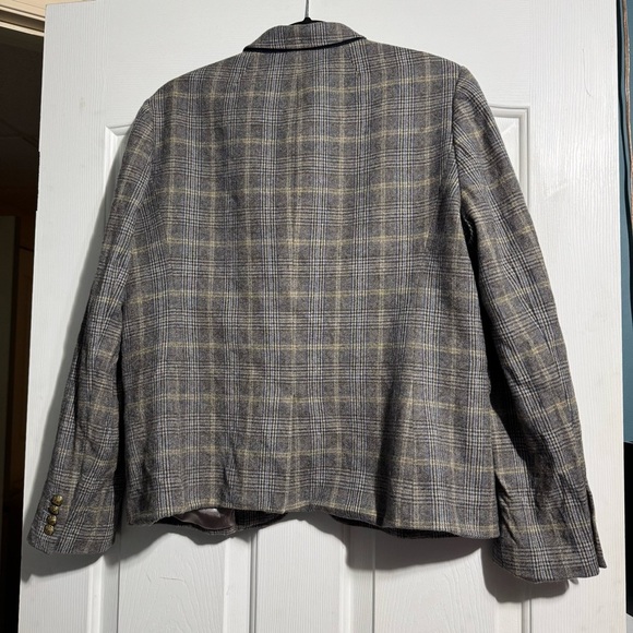 J. Crew Schoolboy Blazer Wool Blend English Tweed Size 16 Academia Preppy - Picture 8 of 15